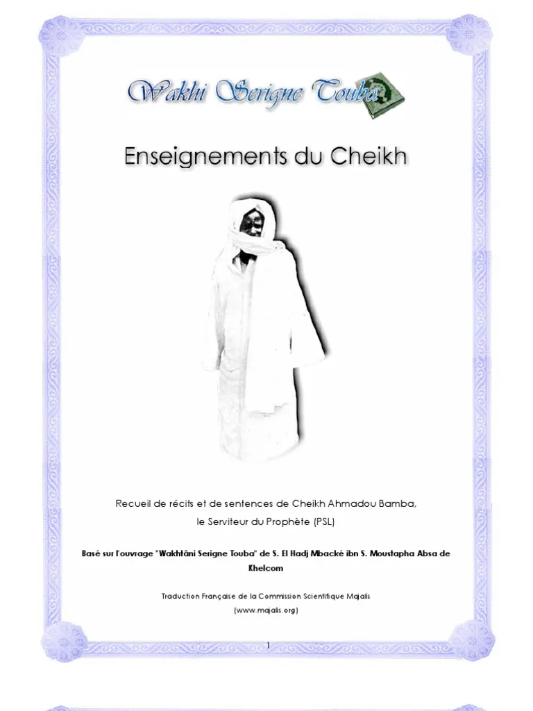 Diiwaan — Poèmes wolof de Serigne Touba
